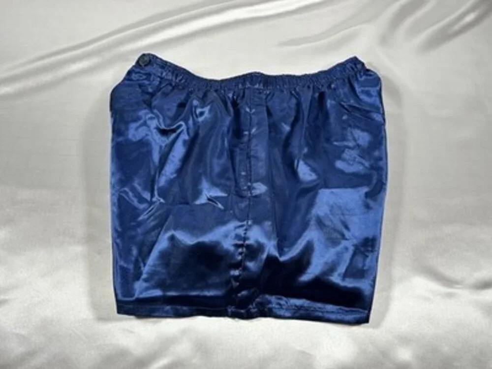 SHINY SATIN GLANZ MENS SATIN BOXERS SIZE LARGE LOT OF 4 Pairs NWOT